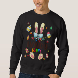 Ich bin der handliche, sonnige Ostertag, der Famil Sweatshirt
