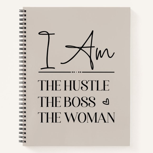 Ich bin der Hase, der Boss, die Frau lustig Notizbuch (Vorderseite)