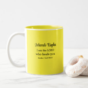 Ich bin der Herr, der euch biblisches leuchtendes Zweifarbige Tasse