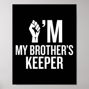 Ich bin der Hüter meines Bruders mit Widerstandsfa Poster