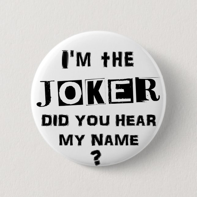 Ich bin der JOKER Button (Vorderseite)