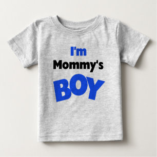 Ich bin der Junge der Mama Baby T-shirt