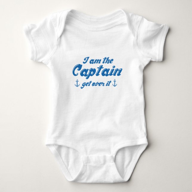 Ich bin der Kapitän, der darüber hinwegkommt Baby Strampler (Vorderseite)