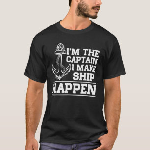 Ich bin der Kapitän, der das Motorboot des Schiffe T-Shirt