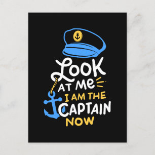 Ich bin der Kapitän, der jetzt Captain Gift bootet Postkarte