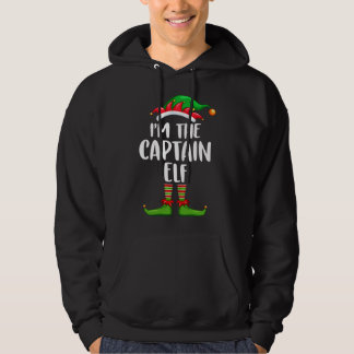 Ich bin der Kapitän Elf Matching Familie Weihnacht Hoodie