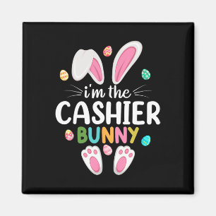 Ich bin der Kassierer Bunny Matching Family Oster Magnet