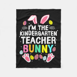 Ich bin der Kindergarten-Lehrer-Hase Frohe Ostern  Fleecedecke