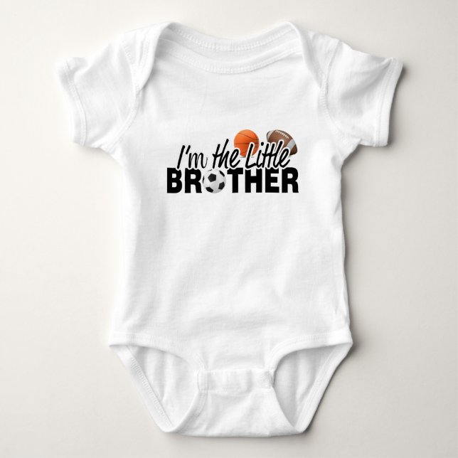 ICH BIN DER KLEINE BRUDER BABY STRAMPLER (Vorderseite)