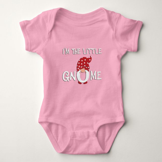 Ich bin der kleine Gnome Baby Bodysuit Baby Strampler (Vorderseite)