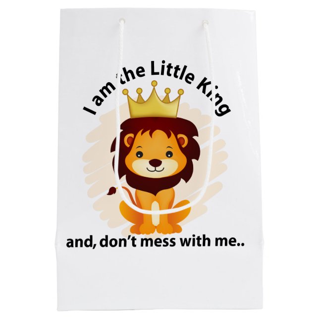 Ich bin der kleine König Mittlere Geschenktüte (Rückseite)