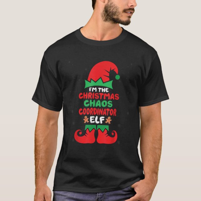 Ich bin der Koordinator des Weihnachtschaos, Elf X T-Shirt (Vorderseite)
