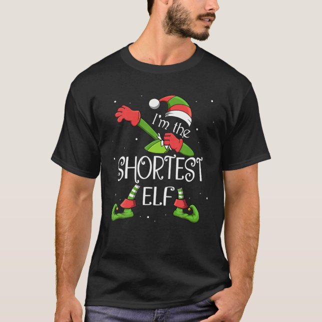 Ich bin der Kürzeste Elf, der Weihnachtsmann für W T-Shirt (Vorderseite)