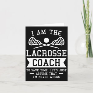 Ich bin der Lacrosse Coach, um Retten, wann ich ni Karte