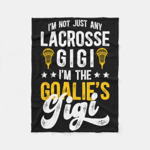 Ich bin der Lacrosse Goalie Gigi von einem Lacross Fleecedecke