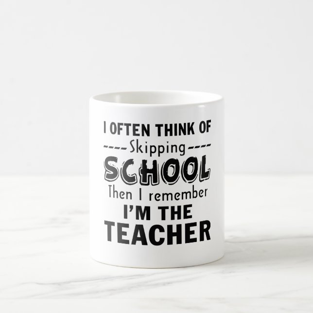 Ich bin der Lehrer Kaffeetasse (Mittel)