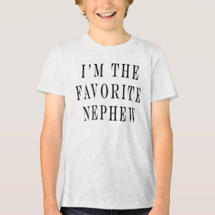 Ich bin der Lieblings-Nephew, ein lustiger Neffe, Tri-Blend Shirt