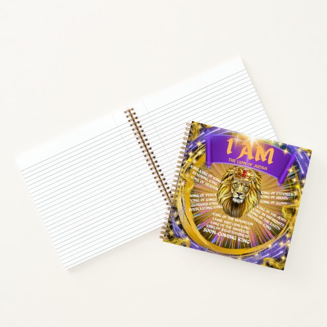 Ich bin der Löwe von Judah Spiral Notebook Notizbuch (Innenseite)