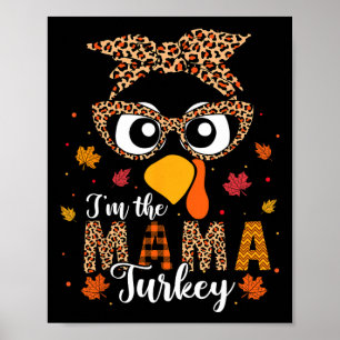 Ich bin der Mama Turkey Matching Family Erntedank  Poster