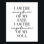 Ich bin der Meister meines Schicksals. Ich bin der Poster<br><div class="desc">Ich bin der Meister meines Schicksals. Ich bin der Kapitän meines Souls</div>