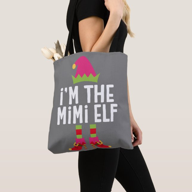 Ich bin der Mimi Elf, der Weihnachtskostüm gleicht Tasche (Von Nahem)