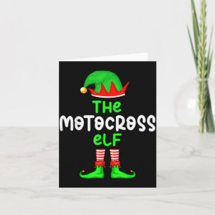 Ich bin der Motocross-Elf Dirt Bike Weihnachten pa Karte