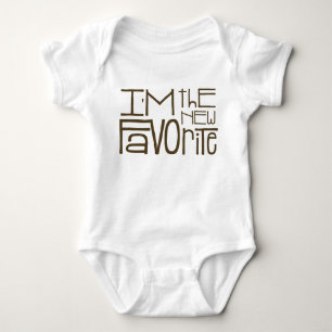 "Ich bin der neue Favorit" Unisex-Apparel Baby Strampler