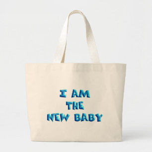 Ich bin der New Baby Junge Jumbo Stoffbeutel