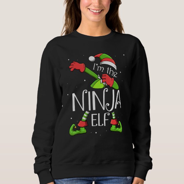 Ich bin der Ninja Elf, der Weihnachtsmann für die  Sweatshirt (Vorderseite)