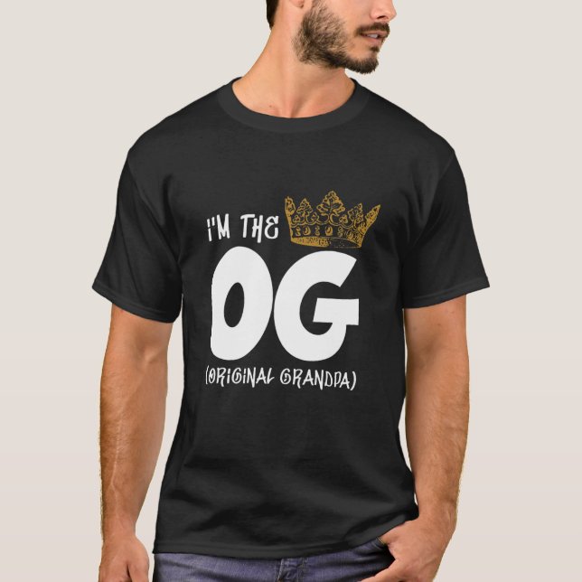 Ich bin der OG Original Opa Notorous ONE First Bi T-Shirt (Vorderseite)