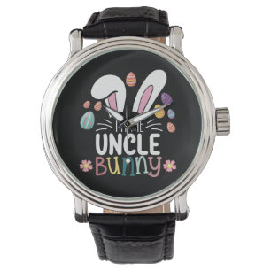 Ich bin der Onkel Bunny Oster-Familien-Matching Armbanduhr