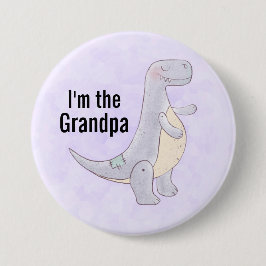 Ich bin der Opa Niedlich prähistorischer Dinosauri Button