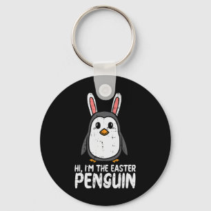 Ich bin der Oster-Pinguin Süße Hasenohren Frauen J Schlüsselanhänger
