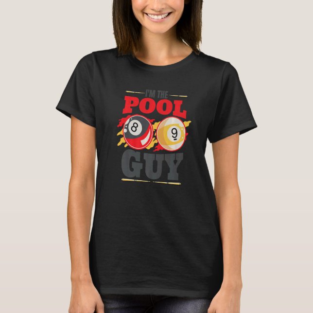 Ich bin der Pool-Typ Billard Männer Pool Spieler T-Shirt (Vorderseite)