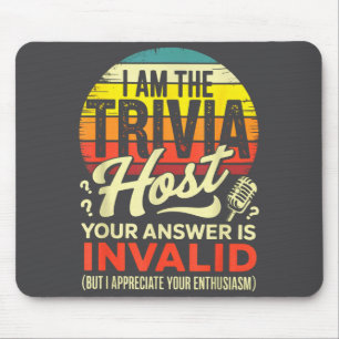 Ich bin der Quizmaster - Lustiger Quizabend Spiel Mousepad
