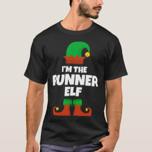 Ich bin der Runner Elf Familie Pajama Weihnachtslu T-Shirt