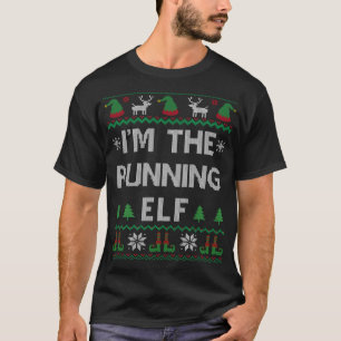 Ich bin der Running Elf Marathon Runner Ugly Weihn T-Shirt