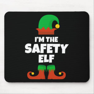Ich bin der Safety Elf Familie Pajama Weihnachtsma Mousepad