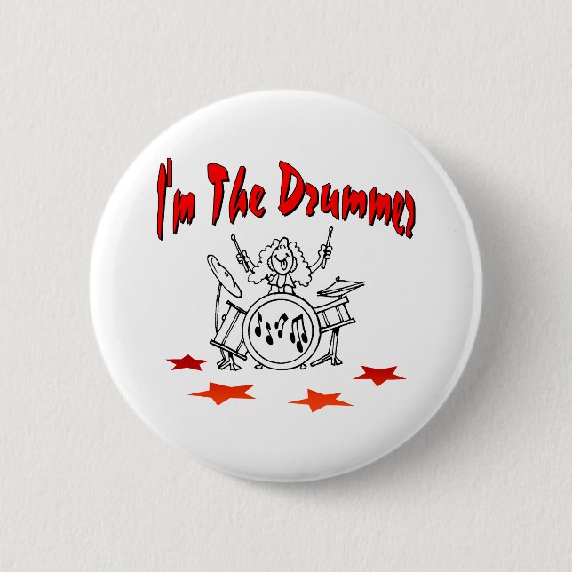 Ich bin der Schlagzeuger Button (Vorderseite)