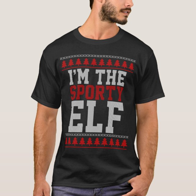 Ich bin der sportliche Elf T-Shirt (Vorderseite)