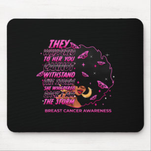 Ich bin der Storm Black Women Brustkrebs-Krieger P Mousepad
