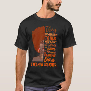 Ich bin der Storm Black Womens Leukemia Warrior T-Shirt