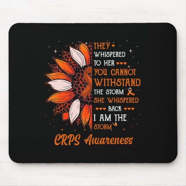Ich bin der Storm Crps Awareness Month Warrior Ora Mousepad (Vorne)
