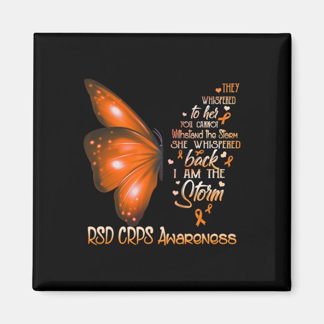 Ich bin der Storm Rsd Crps-Butterfly Magnet (Vorne)