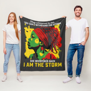 Ich bin der Sturm Juneteenth Sie flüsterten ihr zu Fleecedecke