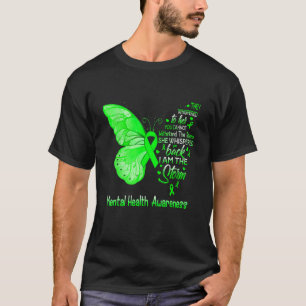 Ich bin der Sturm Mental Health Awareness Butterfl T-Shirt