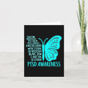 Ich bin der Sturm Ptsd Stress Awareness Band Grafi Karte