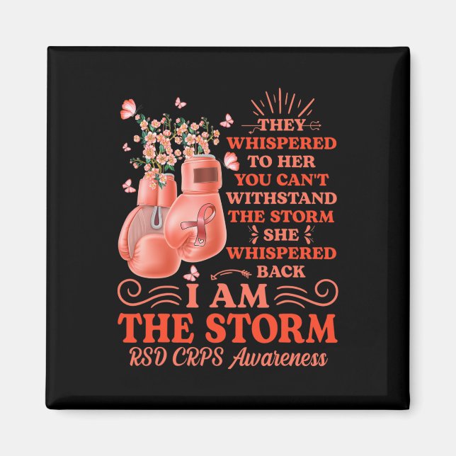 Ich bin der Sturm RSD CRPS Awareness Boxing Handsc Magnet (Vorne)