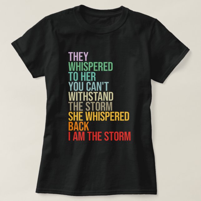 Ich bin der Sturm T-Shirt (Design vorne)