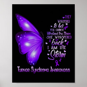 Ich bin der Sturm-Turner-Syndrom-Butterfly Poster